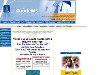 Thumbnail do site Unisade MS