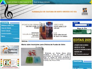 Thumbnail do site Fundao de Cultura de Mato Grosso do Sul