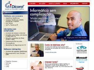 Thumbnail do site Dicorel - Soluções em Informática e Telefonia