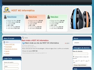 Thumbnail do site HOST MS Informática