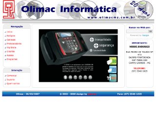 Thumbnail do site Olimac Informática