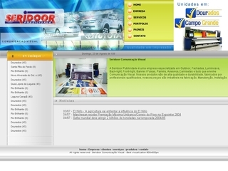 Thumbnail do site Seridoor Comunicação Visual