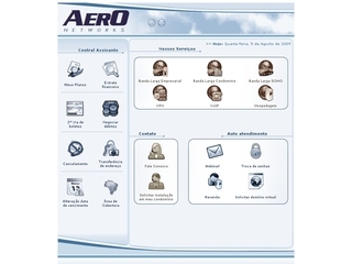 Thumbnail do site Aero Networks