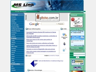 Thumbnail do site MS Link - Internet Banda Larga