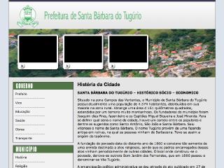 Thumbnail do site Prefeitura Municipal de Santa Brbara do Tugrio