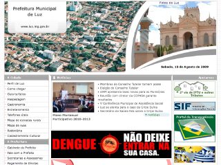 Thumbnail do site Prefeitura Municipal de Luz