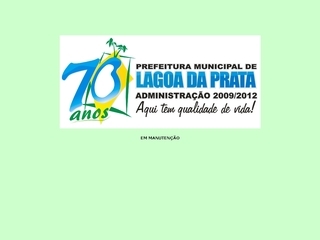 Thumbnail do site Prefeitura Municipal de Lagoa da Prata