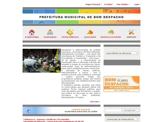 Thumbnail do site Prefeitura Municipal de Bom Despacho
