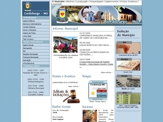 Thumbnail do site Prefeitura Municipal de Cordisburgo