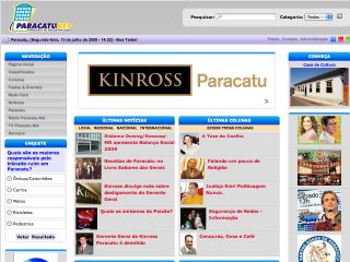 Thumbnail do site Paracatu.net