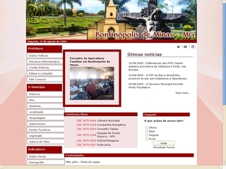 Thumbnail do site Prefeitura Municipal de Bonfinpolis