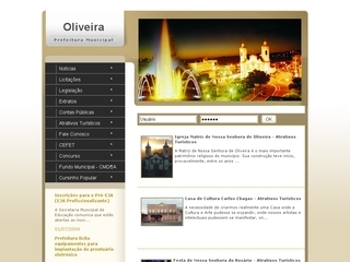 Thumbnail do site Prefeitura Municipal de Oliveira
