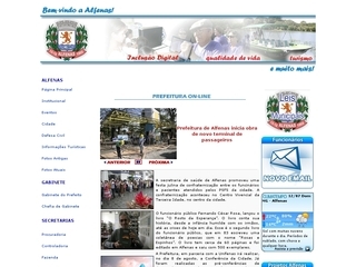 Thumbnail do site Prefeitura Municipal de Alfenas