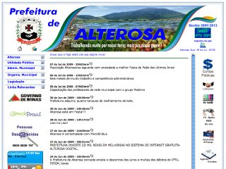 Thumbnail do site Prefeitura Municipal de Alterosa