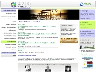 Thumbnail do site Prefeitura Municipal de Areado