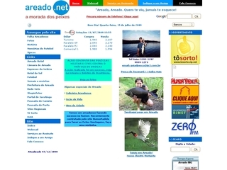 Thumbnail do site Areado, a Morada dos Peixes