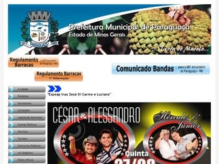 Thumbnail do site Prefeitura Municipal de Paraguau