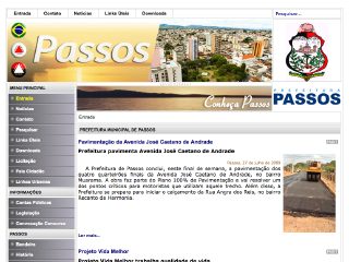 Thumbnail do site Prefeitura Municipal de Passos