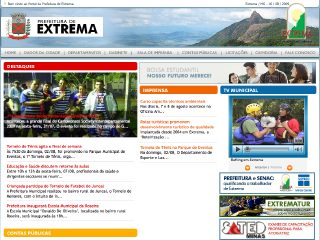 Thumbnail do site Prefeitura Municipal de Extrema