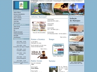 Thumbnail do site Prefeitura Municipal de Gonalves