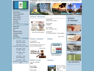 Thumbnail do site Prefeitura Municipal de Gonçalves