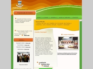 Thumbnail do site Prefeitura Municipal de Conceição das Pedras
