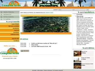 Thumbnail do site Prefeitura Municipal de Campina Verde