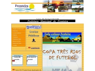 Thumbnail do site Prefeitura Municipal de Fronteira