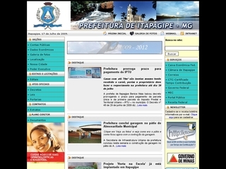 Thumbnail do site Prefeitura Municipal de Itapagipe
