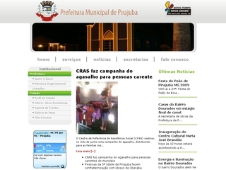 Thumbnail do site Prefeitura Municipal de Pirajuba