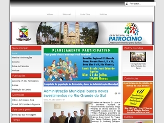 Thumbnail do site Prefeitura Municipal de Patrocínio