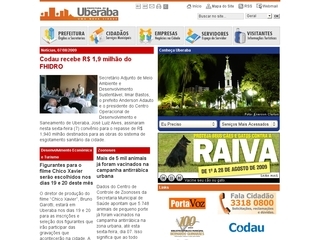 Thumbnail do site Prefeitura Municipal de Uberaba