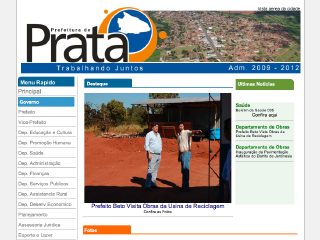 Thumbnail do site Prefeitura Municipal de Prata