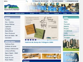 Thumbnail do site Prefeitura Municipal de Uberlândia