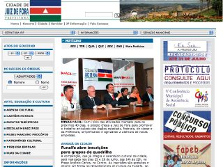 Thumbnail do site Prefeitura Municipal de Juiz de Fora