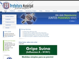 Thumbnail do site Prefeitura Municipal de So Joo Nepomuceno