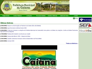 Thumbnail do site Prefeitura Municipal de Caiana