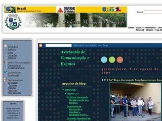 Thumbnail do site Prefeitura Municipal de Carangola