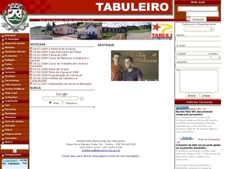 Thumbnail do site Prefeitura Municipal de Tabuleiro