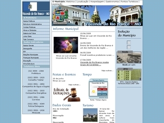 Thumbnail do site Prefeitura Municipal de Visconde do Rio Branco
