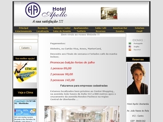 Thumbnail do site Hotel Apollo Ltda