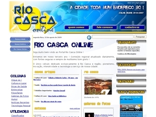 Thumbnail do site Portal Rio Casca on Line