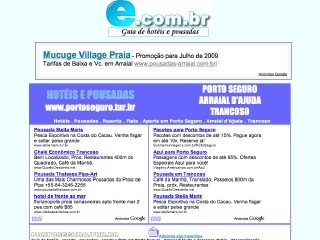 Thumbnail do site Hoteis e pousadas em Porto Seguro