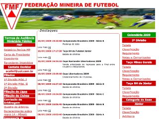 Thumbnail do site FMF - Federação Mineira de Futebol