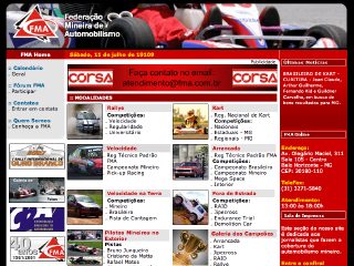 Thumbnail do site FMA - Federação Mineira de Automobilismo