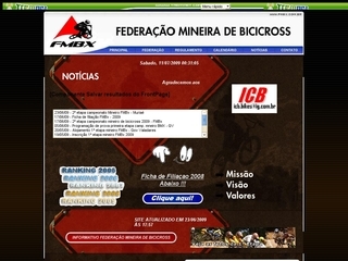 Thumbnail do site FMBX - Federação Mineira de Bicicross