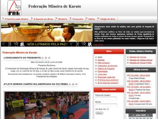 Thumbnail do site FMK - Federao Mineira de Karate