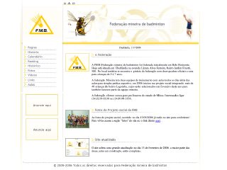 Thumbnail do site FMB - Federação Mineira de Badminton