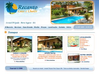 Thumbnail do site Recanto do Arraial