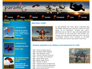 Thumbnail do site PARAMIG - Federação Mineira de Pára-quedismo